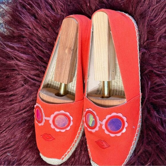 kate spade Grenada Glasses Espadrille Flats Sz 9B - Picture 3 of 8